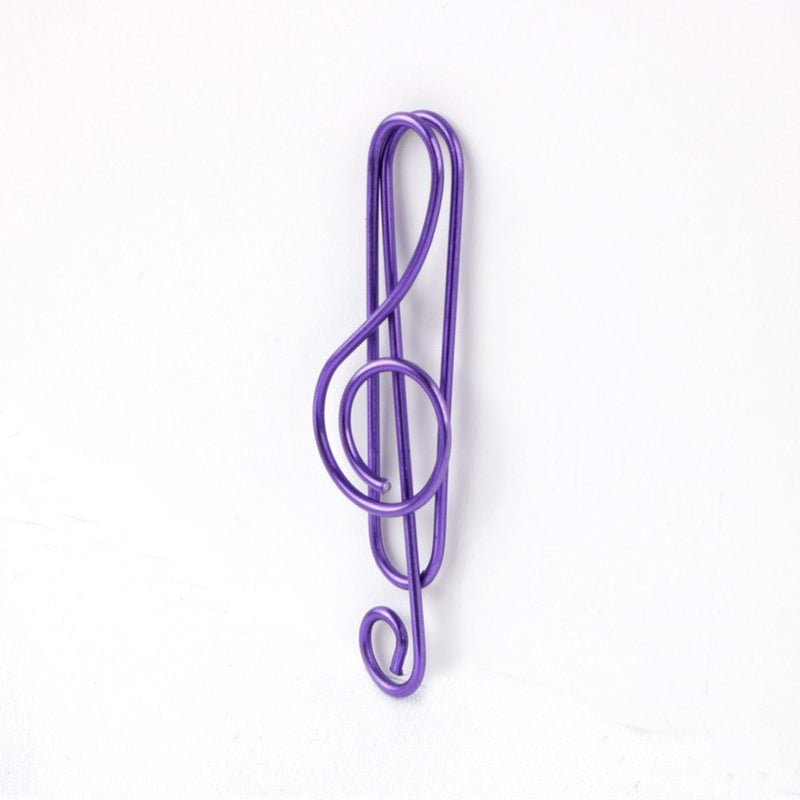 Hdtyyln Paper Clips Hdtyyln 20Pcs Metal Creative Musical Notes Style Cute Paper Clips Assorted Metal Paper Clips Musical Notes Clips Music Office Accessories for Desk Bookmark Office School Notebook Colors - Image 3